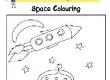 Space Colouring Picture