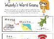 Wendy's Word Game